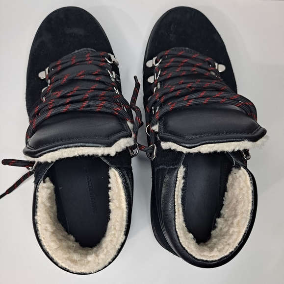 Banana Republic black suede sherpa hiking sneaker - Picture 7 of 13